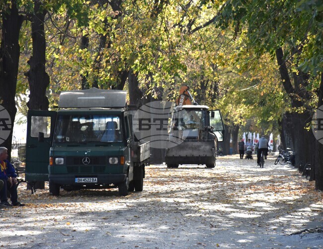Видин - полагане на асфалт