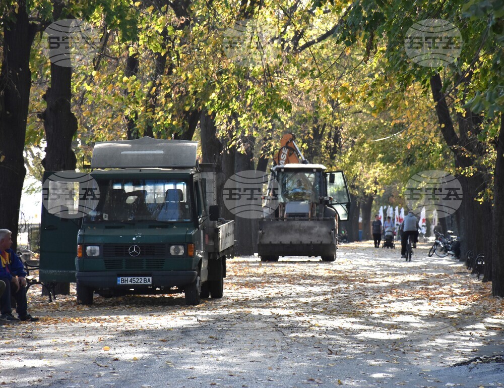 Видин - полагане на асфалт