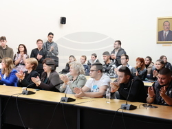 Легендарният гимнастик Йордан Йовчев разказа за успехите си пред студенти и преподаватели в ЮЗУ „Неофит Рилски“ 