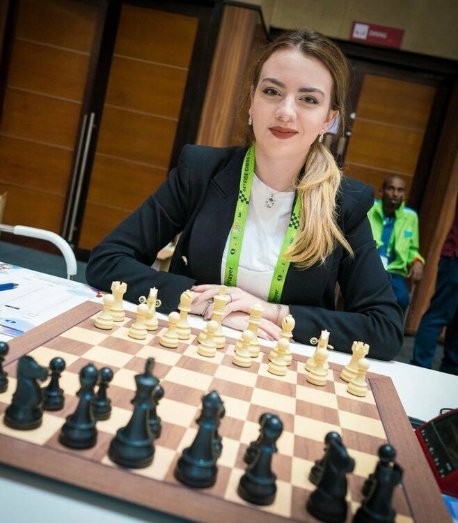 File:Nurgyul Salimova at the Chess Olympiad 2022 in Chennai.jpg - Wikimedia  Commons