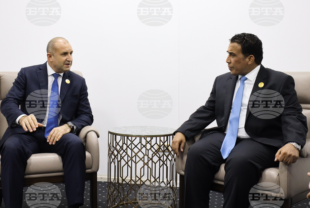 President Radev Confers with Libyan Presidential Council Chairman al-Menfi
