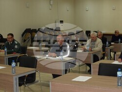 Снимка:  Областна администрация Видин -  Във Видин се проведе техническо учение на Щаба за изпълнение на областния план за защита при бедствия