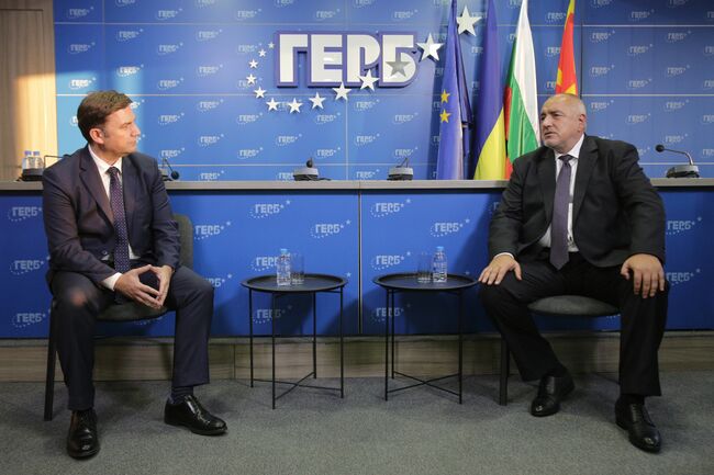 GERB Leader Borissov Confers with Skopje’s Top Diplomat Osmani