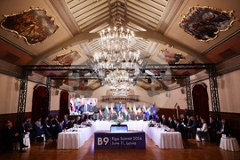 Латвия - среща на върха на Б9 в Рига - Румен Радев