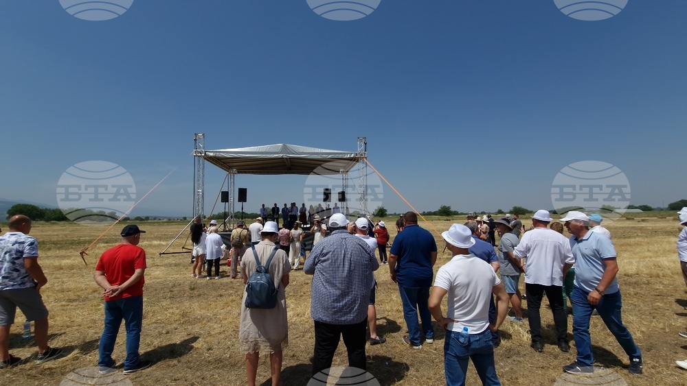 Село Златитрап - жътвена кампания 2024 - откриване