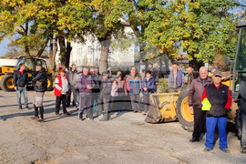 Славяново - протест - път