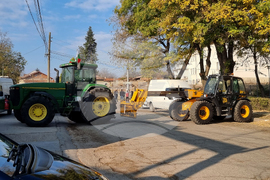 Славяново - протест - път