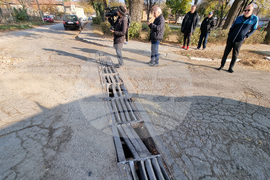 Славяново - протест - път