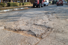 Славяново - протест - път