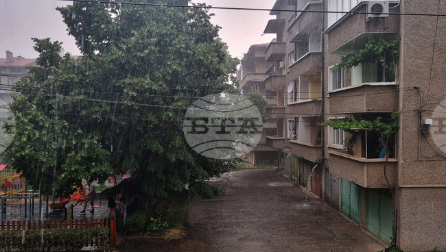 Търговище - буря - градушка