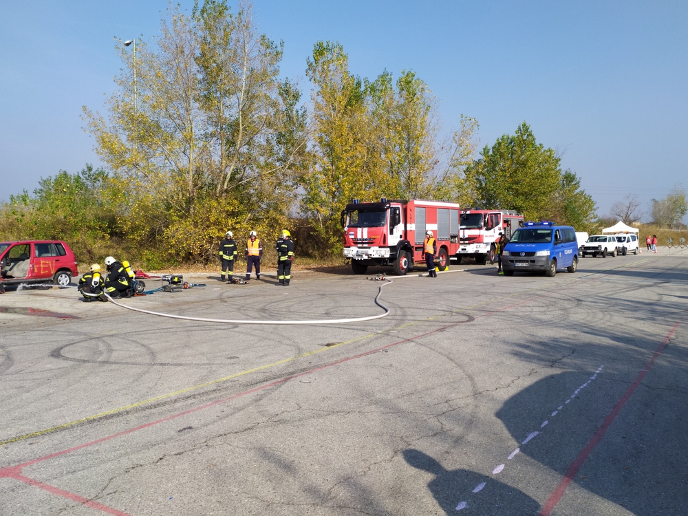 Съставните сили на Единната спасителна система във Видин демонстрираха организация за реагиране при пътнотранспортно произшествие