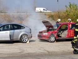 Снимка: Областна администрация – Видин - Единната спасителна система във Видин демонстрираха организация за реагиране при пътнотранспортно произшествие