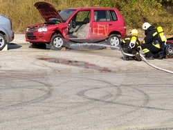 Снимка: Областна администрация – Видин - Единната спасителна система във Видин демонстрираха организация за реагиране при пътнотранспортно произшествие
