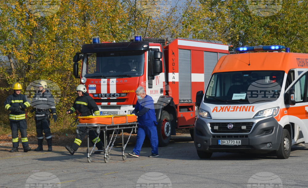 Видин - Единна спасителна система - учение