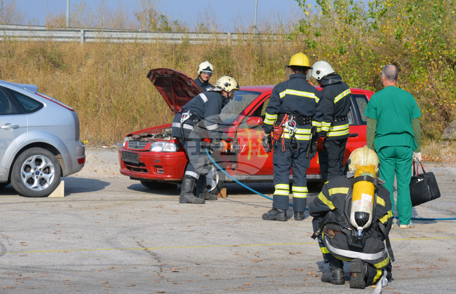 Видин - Единна спасителна система - учение