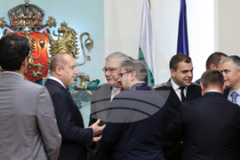 Румен Радев - Българска антарктическа експедиция - флаг