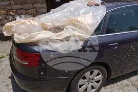 Село Арбанаси - градушка - щети