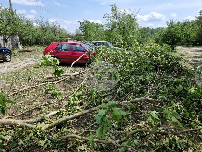 Варна - села - градушка - щети
