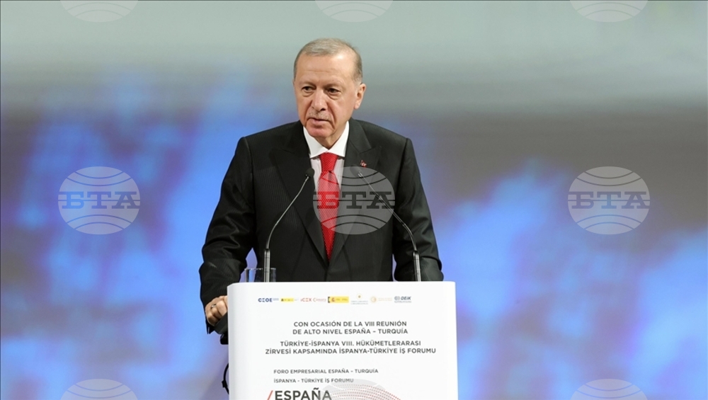 АА: Турският президент Ердоган приветства позицията на испанския премиер Санчес за Газа