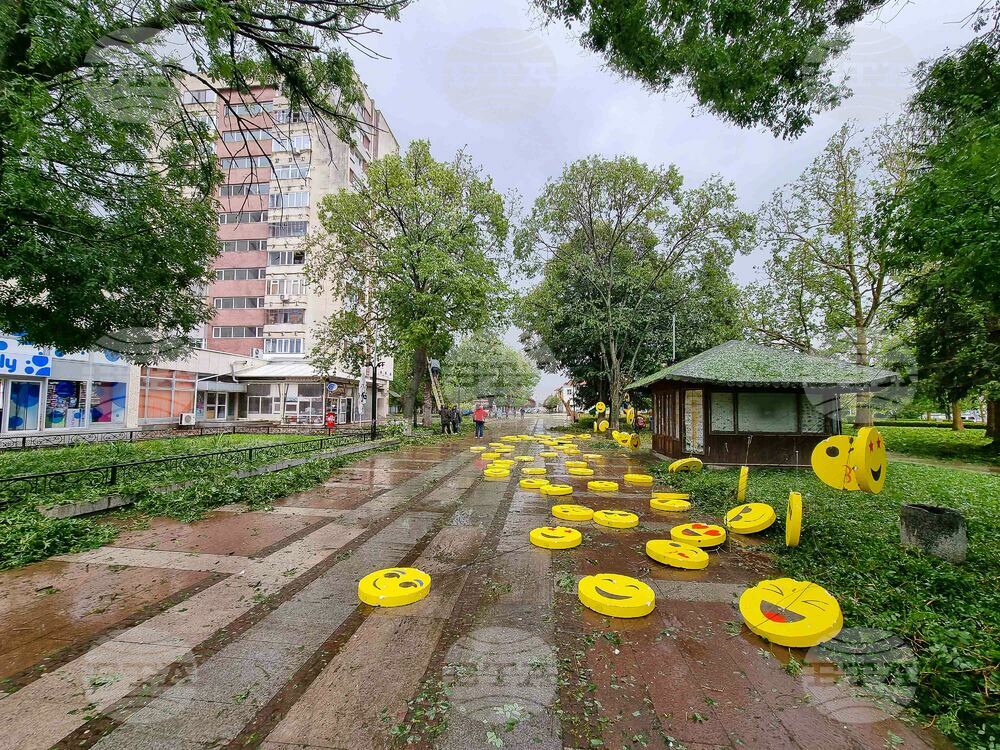 Нова Загора - градушка - щети