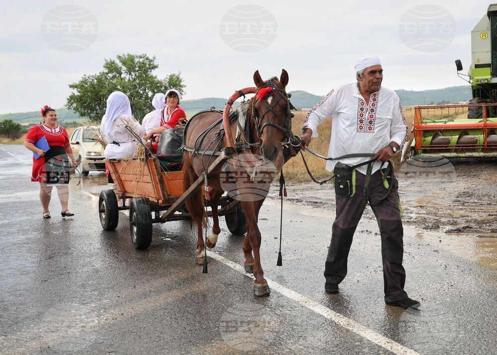Село Пирне - жътвена кампания - откриване