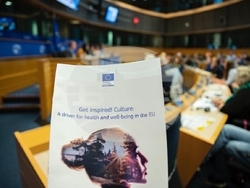 Снимка: Европейска комисия - Българският еврокомисар Мария Габриел организира първия по рода си семинар „Културата: двигател за здравето и благосъстоянието в ЕС“ съвместно с Европейския парламент. 