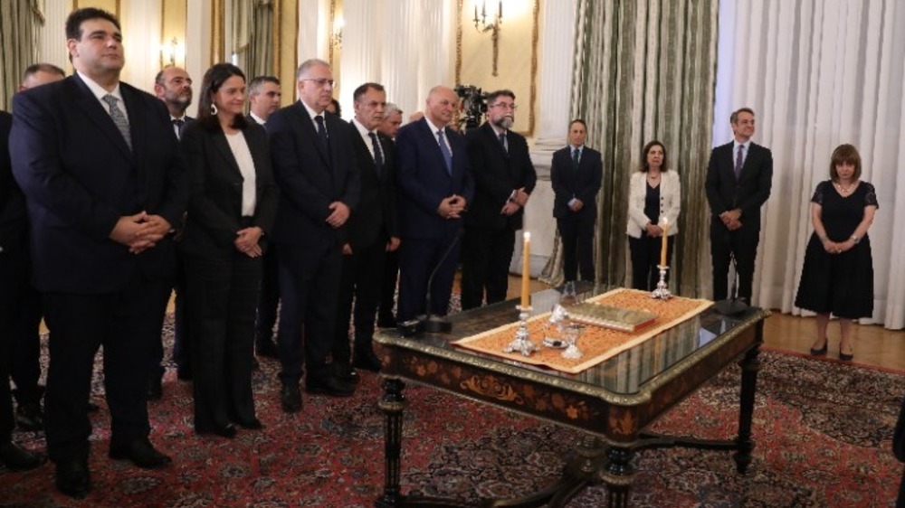 АНА-МПА: Новите гръцки министри положиха клетва в президентския дворец