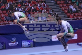 Световно първенство по скокове на батут - квалификация - жени - Христина Пенева - Мариела Пенева