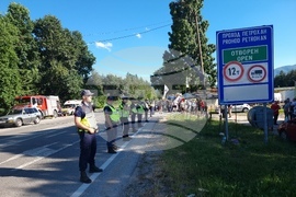 Монтана - местност Чапраза - проход Петрохан - протестиращи