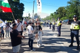 Монтана - местност Чапраза - проход Петрохан - протестиращи