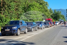 Монтана - местност Чапраза - проход Петрохан - протестиращи