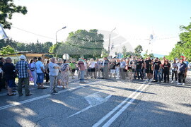Монтана - местност Чапраза - проход Петрохан - протестиращи