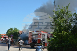 Хасково - автосервиз - пожар