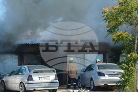 Хасково - автосервиз - пожар