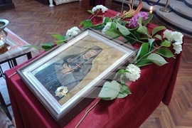 Велико Търново - икона с мощи на свети Никифор Прокажения - посрещане