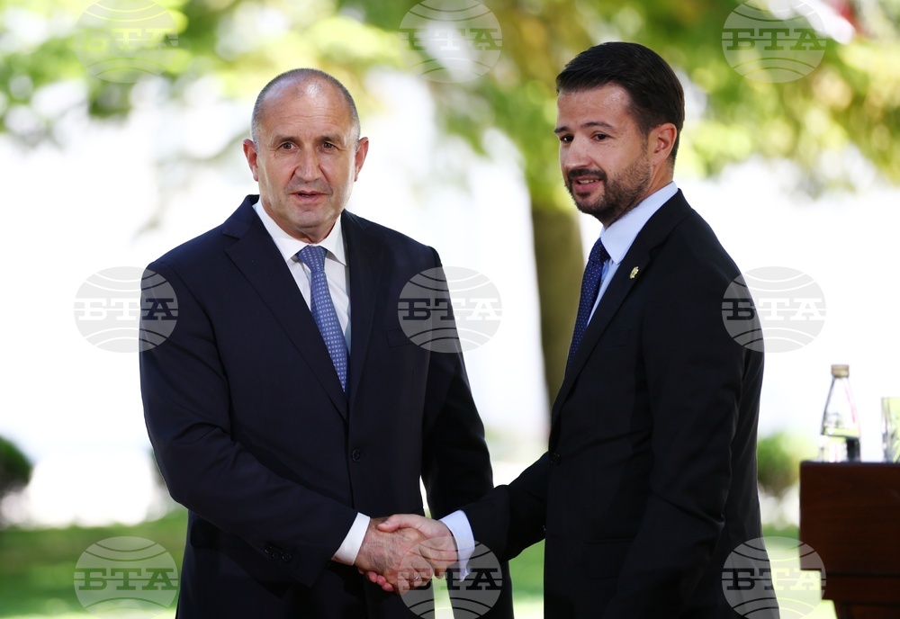 Държавният глава Румен Радев ще се срещне с президента на Черна гора Яков Милатович, който пристига на официално посещение в България 