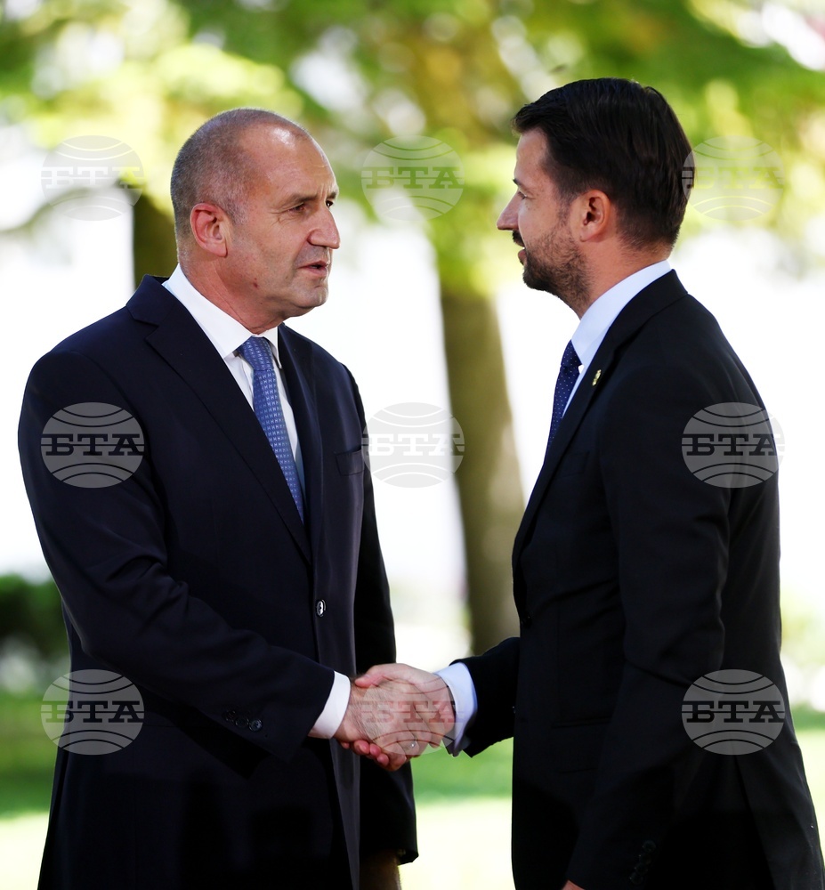 President Radev to Confer with Visiting Montenegrin Counterpart Milatovic