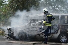 Хасково - пожар - автомобил
