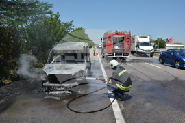 Хасково - пожар - автомобил