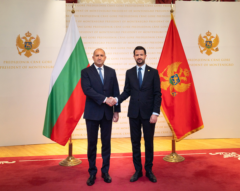 Румен Радев: България подкрепя примера на Черна гора за напредък в европейската интеграция, основана на дълбоки реформи и принципа на собствените заслуги