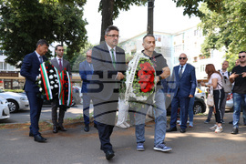 Румъния - БТА - Деветнадесета Световна среща на българските медии - бюст-паметник на Христо Ботев