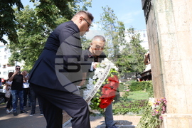 Румъния - БТА - Деветнадесета Световна среща на българските медии - бюст-паметник на Христо Ботев