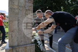 Румъния - БТА - Деветнадесета Световна среща на българските медии - бюст-паметник на Христо Ботев