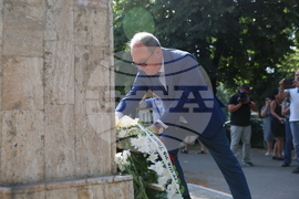 Румъния - БТА - Деветнадесета Световна среща на българските медии - бюст-паметник на Христо Ботев