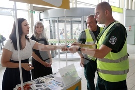 Летище София - изнесен щанд на Европейски потребителски център България и на ГД "Гражданска въздухоплавателна администрация"