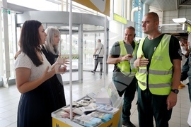 Летище София - изнесен щанд на Европейски потребителски център България и на ГД "Гражданска въздухоплавателна администрация"