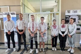 Видин - ученици - изложба „Бдинци - лъвове, титани“ - представяне