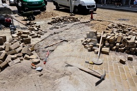 Жълти павета - пренареждане