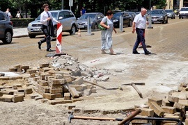 Жълти павета - пренареждане