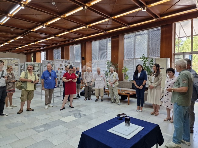 Шумен - филателна изложба - валидиране на марки
